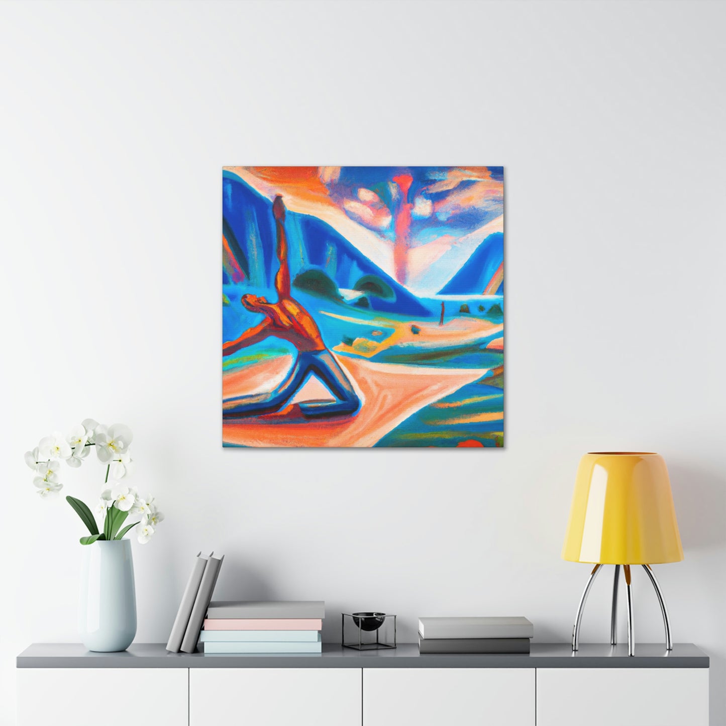 "Yoga at Sunrise" - Canvas