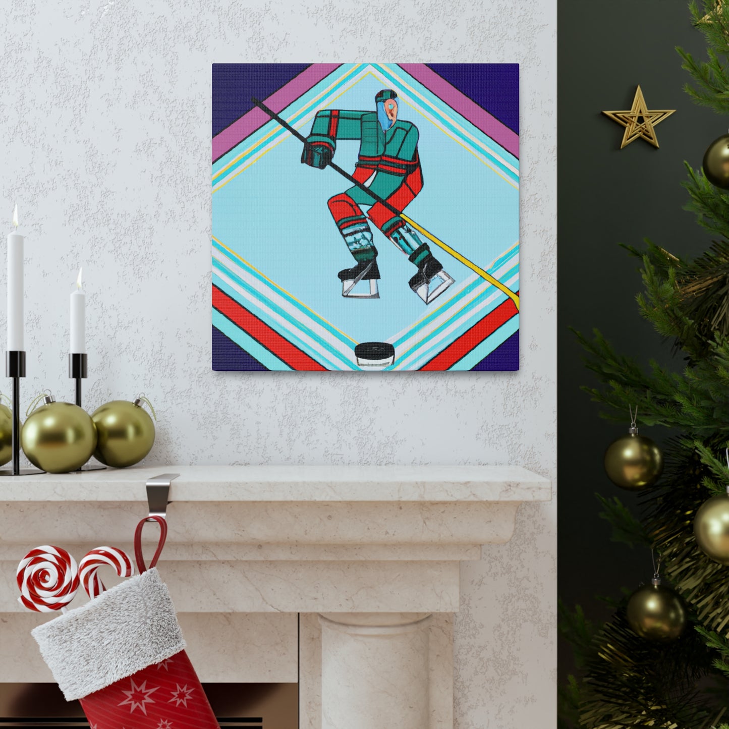 "Ice on Skates Glide" - Canvas