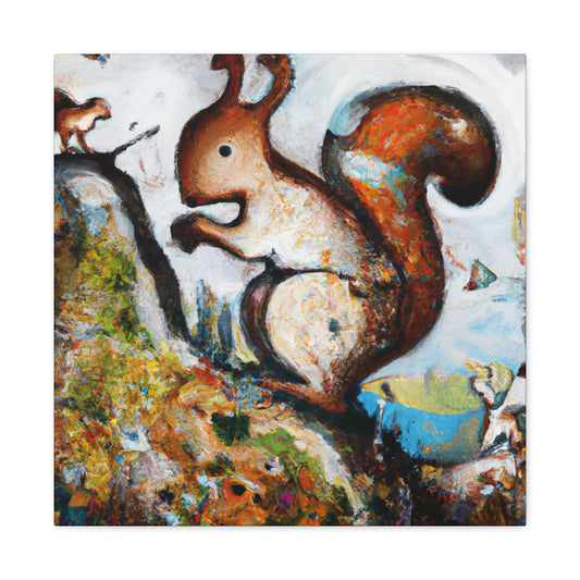 Squirrel in Expressionism - Canvas