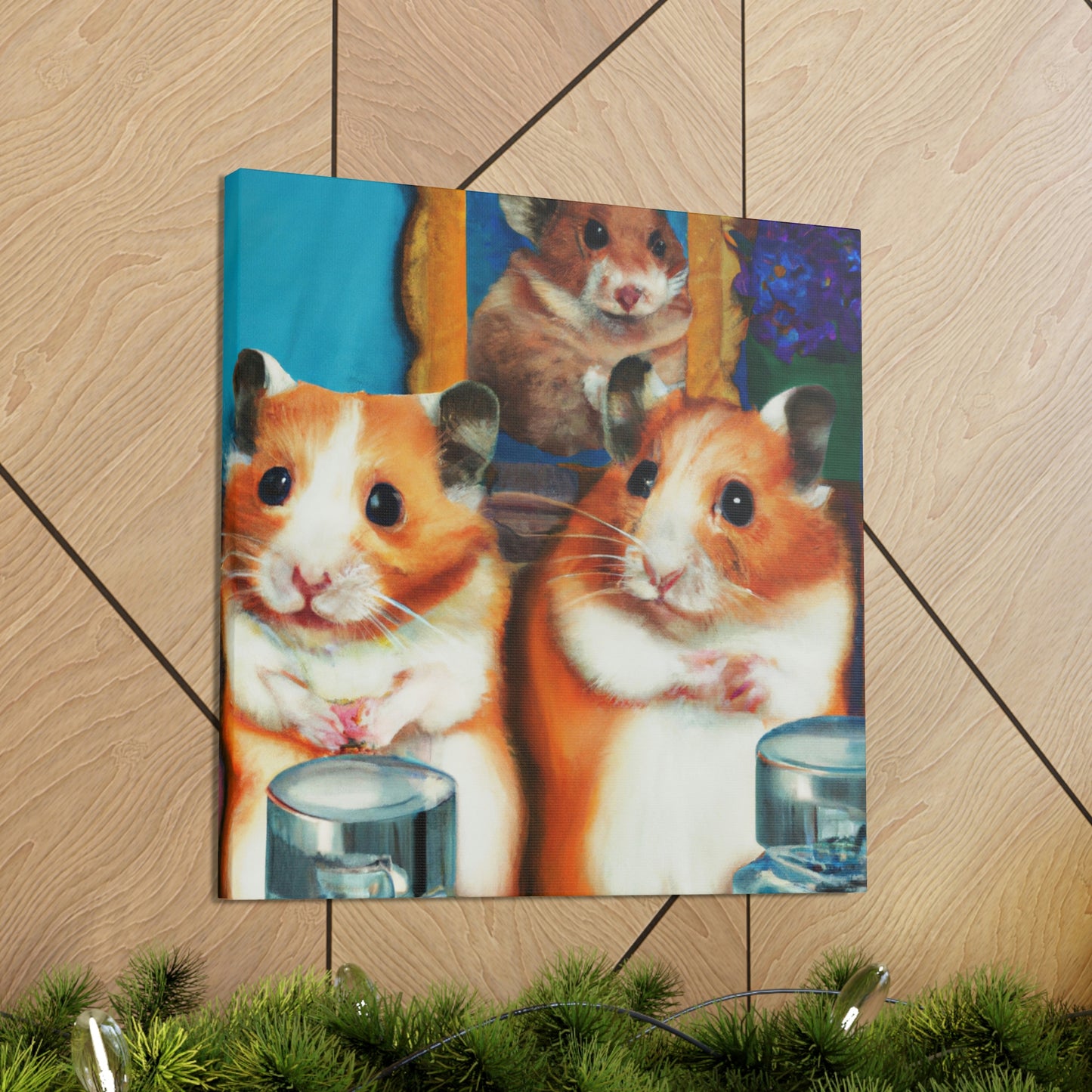 "Hamsters In Art Deco" - Canvas