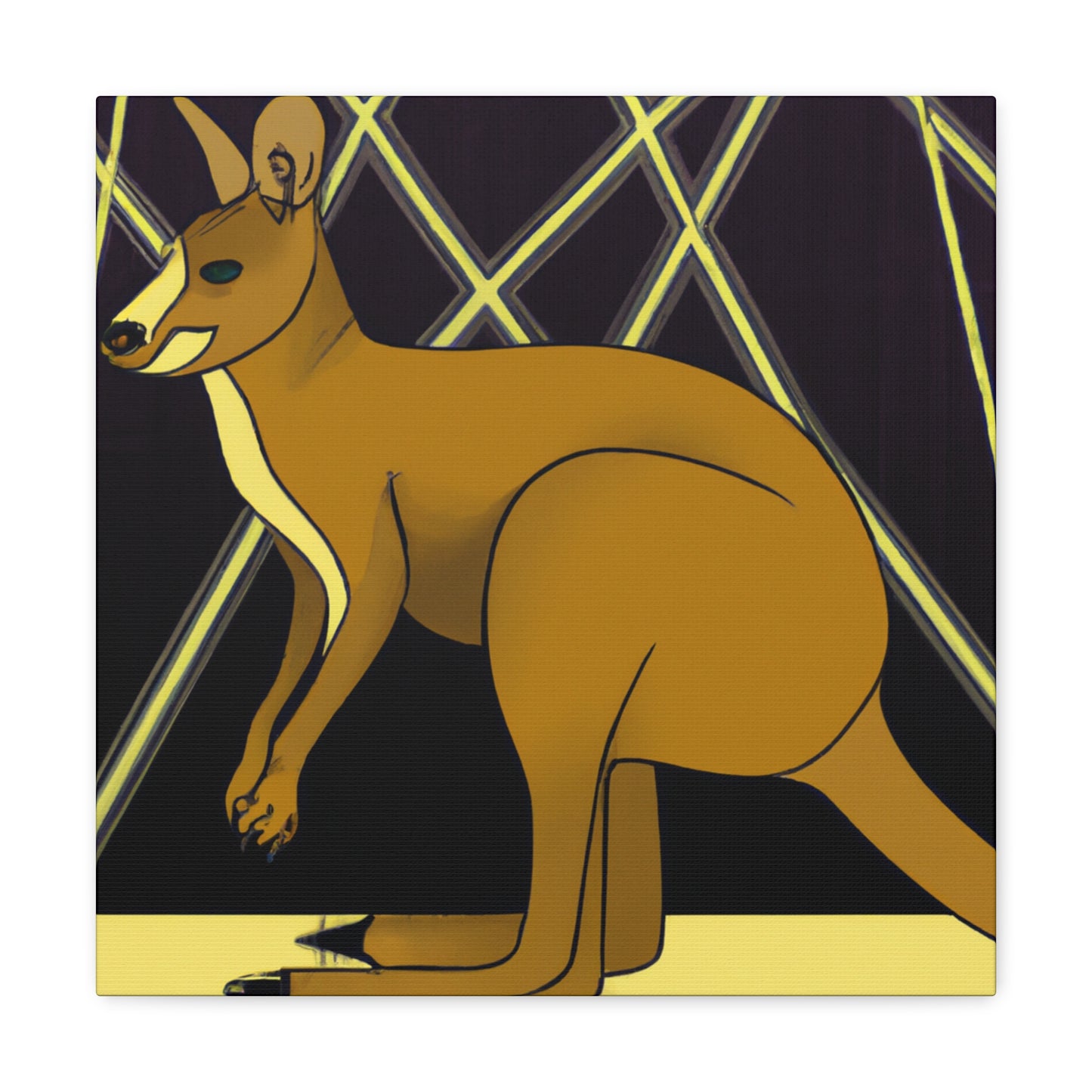 "Gleaming Wallaby Splendor" - Canvas