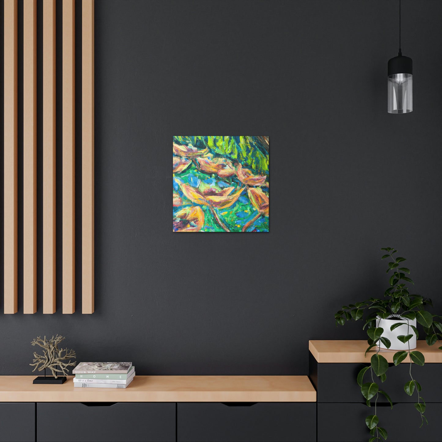 "Blooming Lotus Expressionism" - Canvas