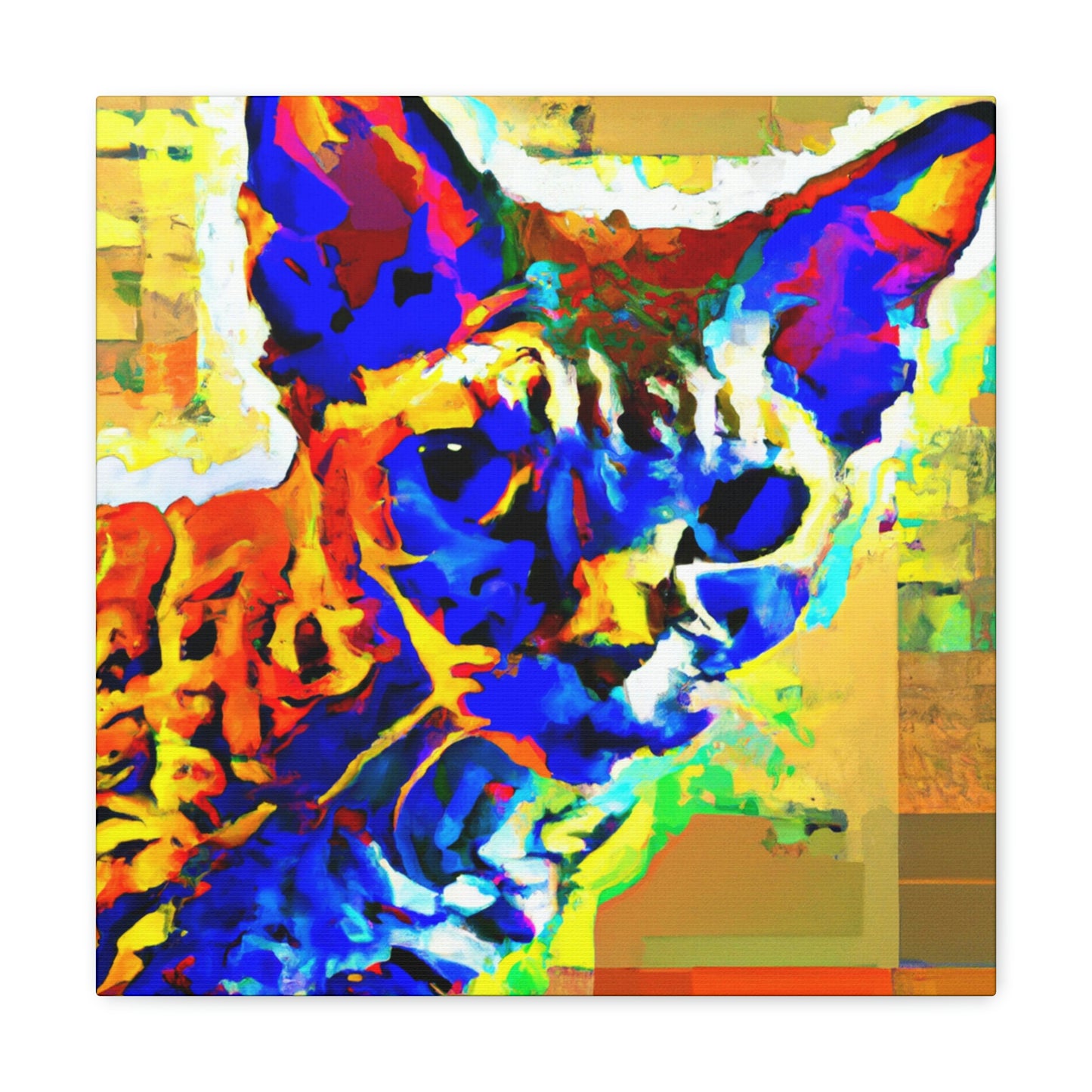 "Pop Art Devon Rex" - Canvas