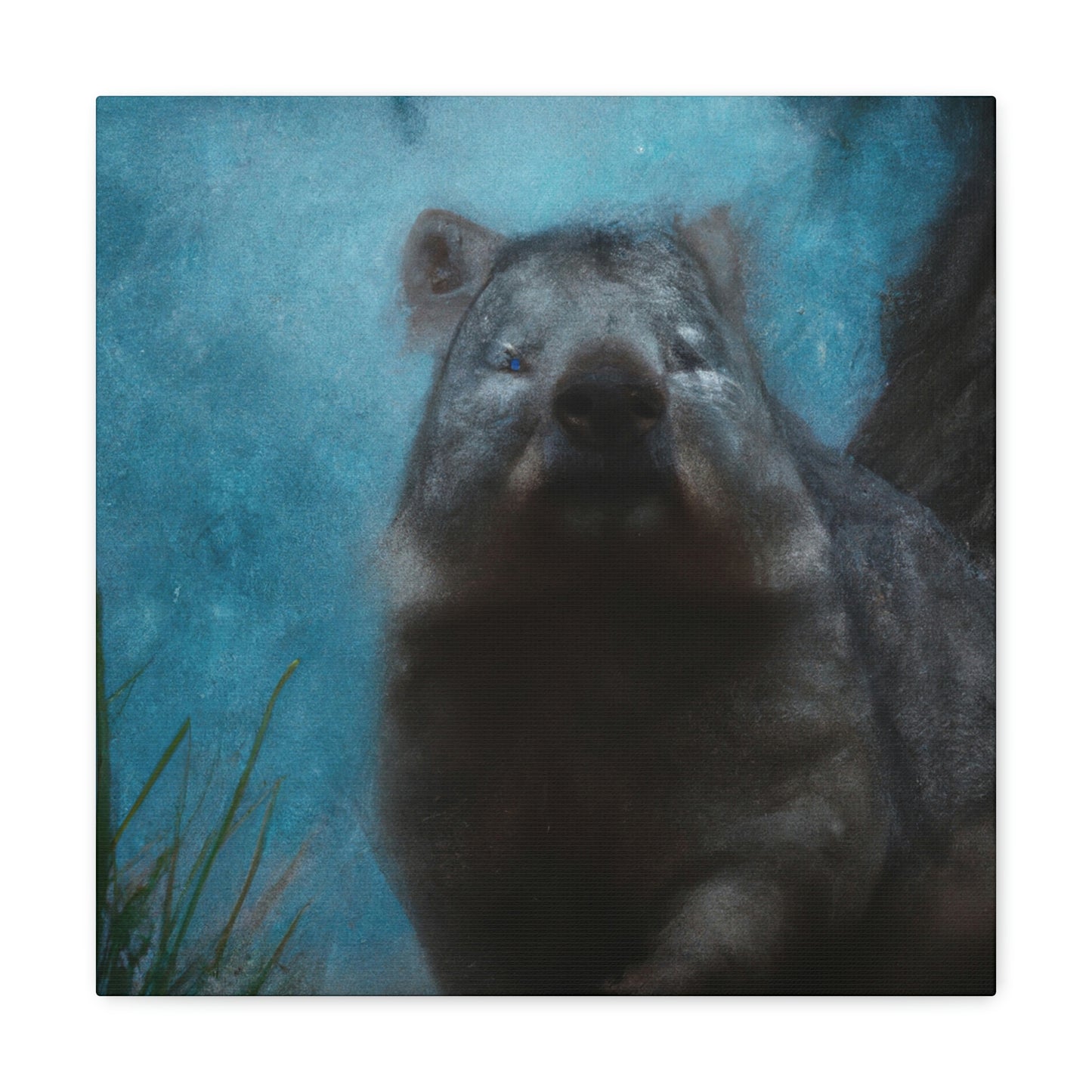 "Wombat in Technicolor" - Canvas