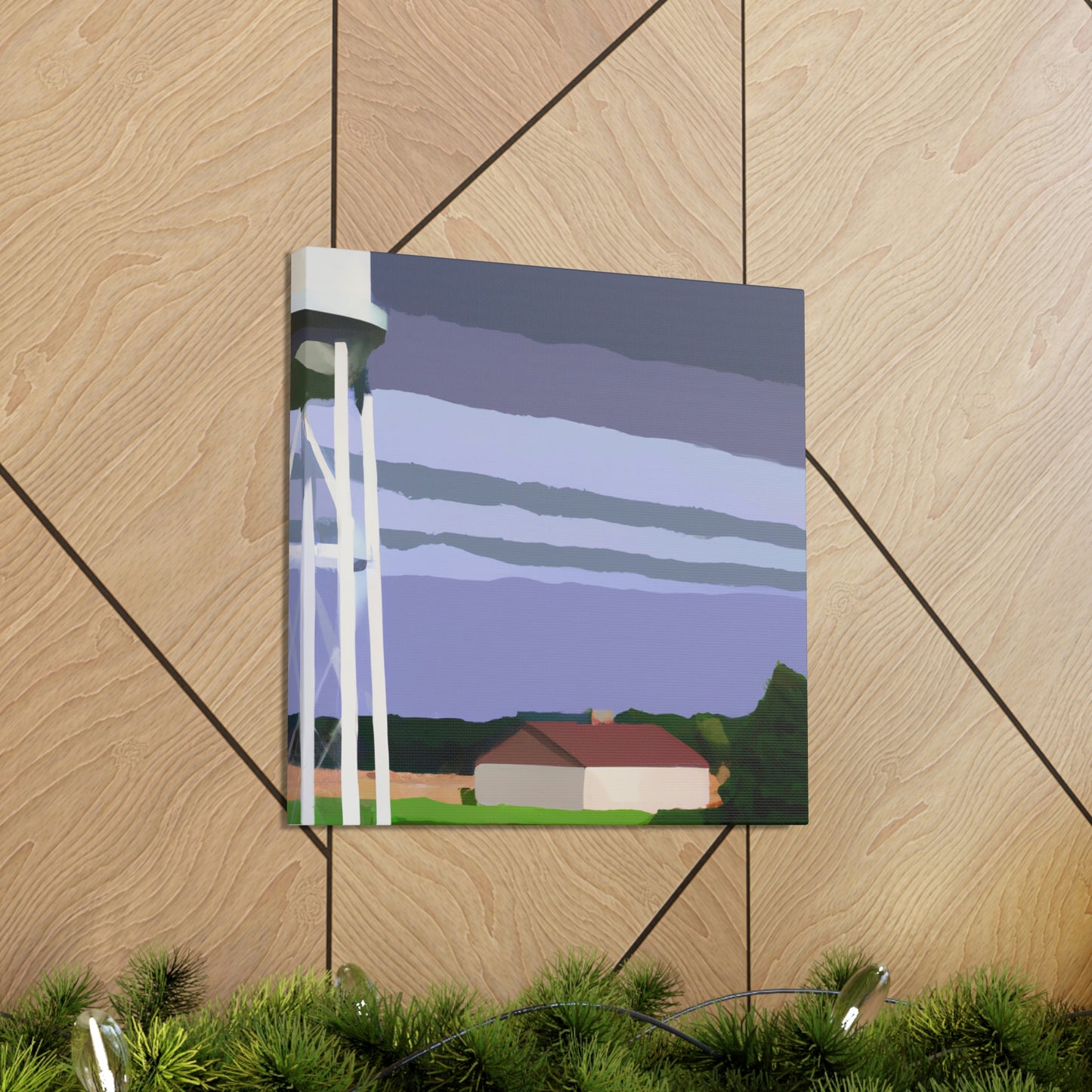 "Water Tower Elegance Abounds" - Canvas