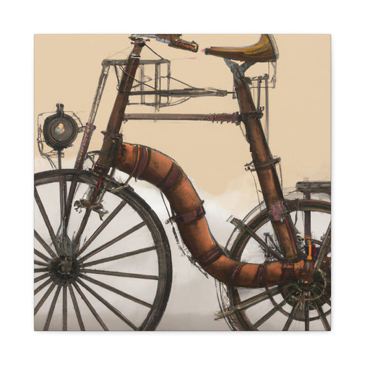 "The Clockwork Bicycle Ride" - Canvas