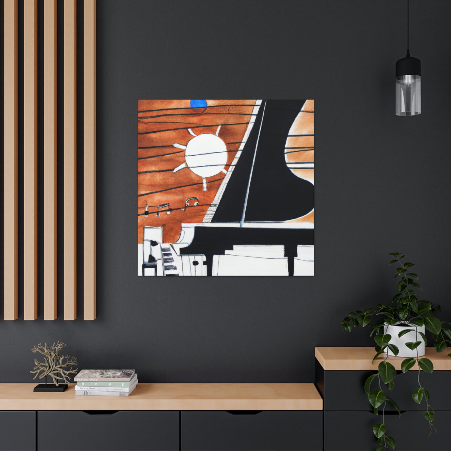 "Piano at Midnight Sonata" - Canvas