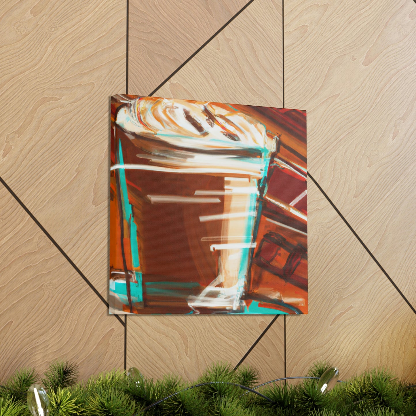 "Cappuccino in Abstraction" - Canvas