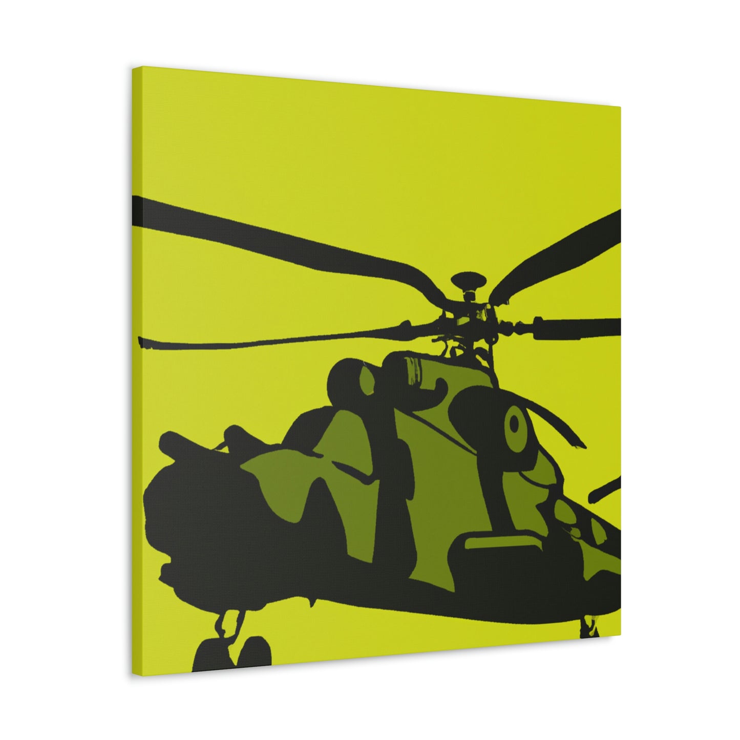 "Helicopter in Minimalism" - Canvas