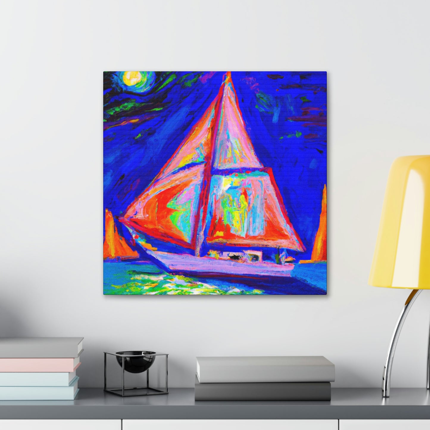 "Yacht in Expressionism" - Canvas