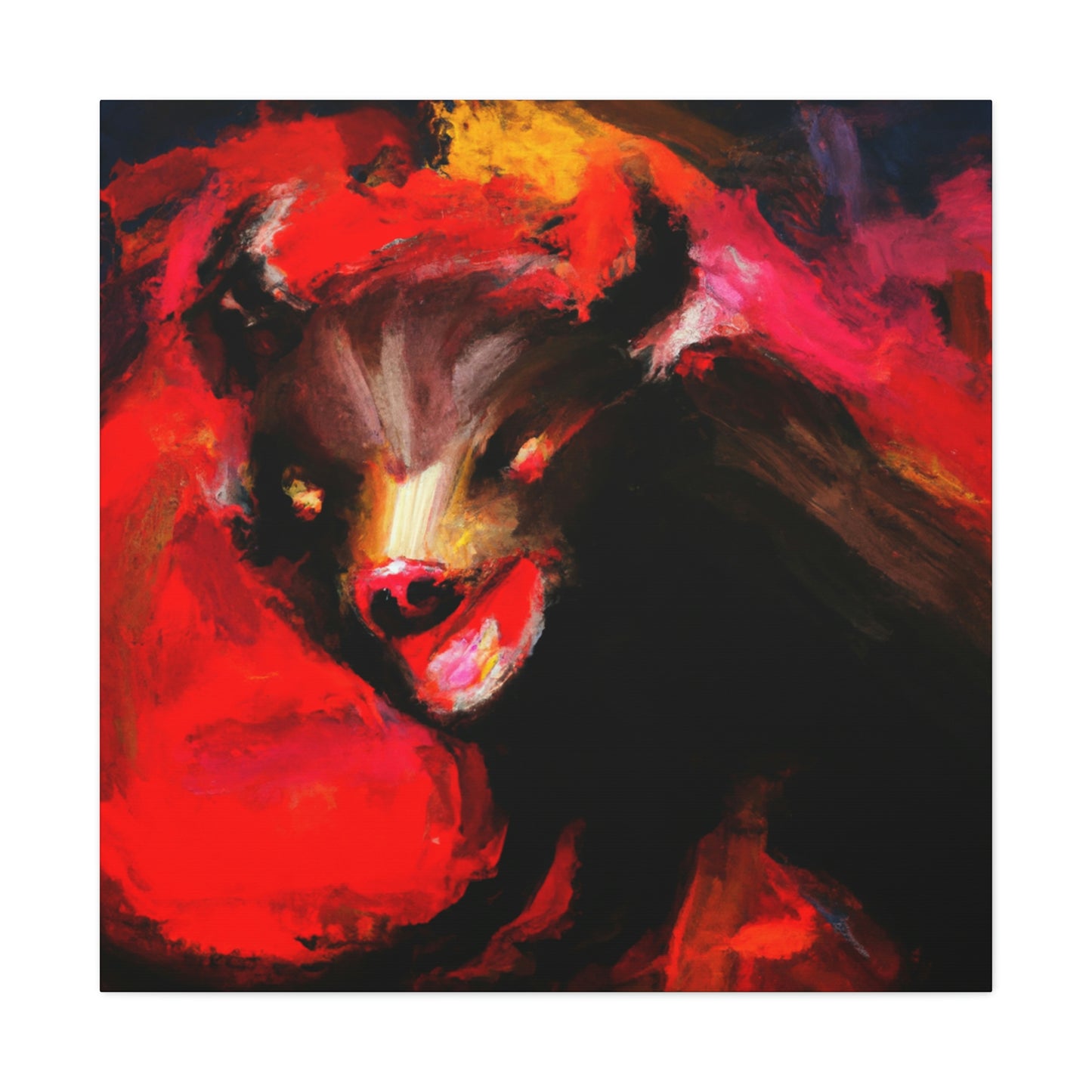 "Tasmanian Devil Emerges" - Canvas