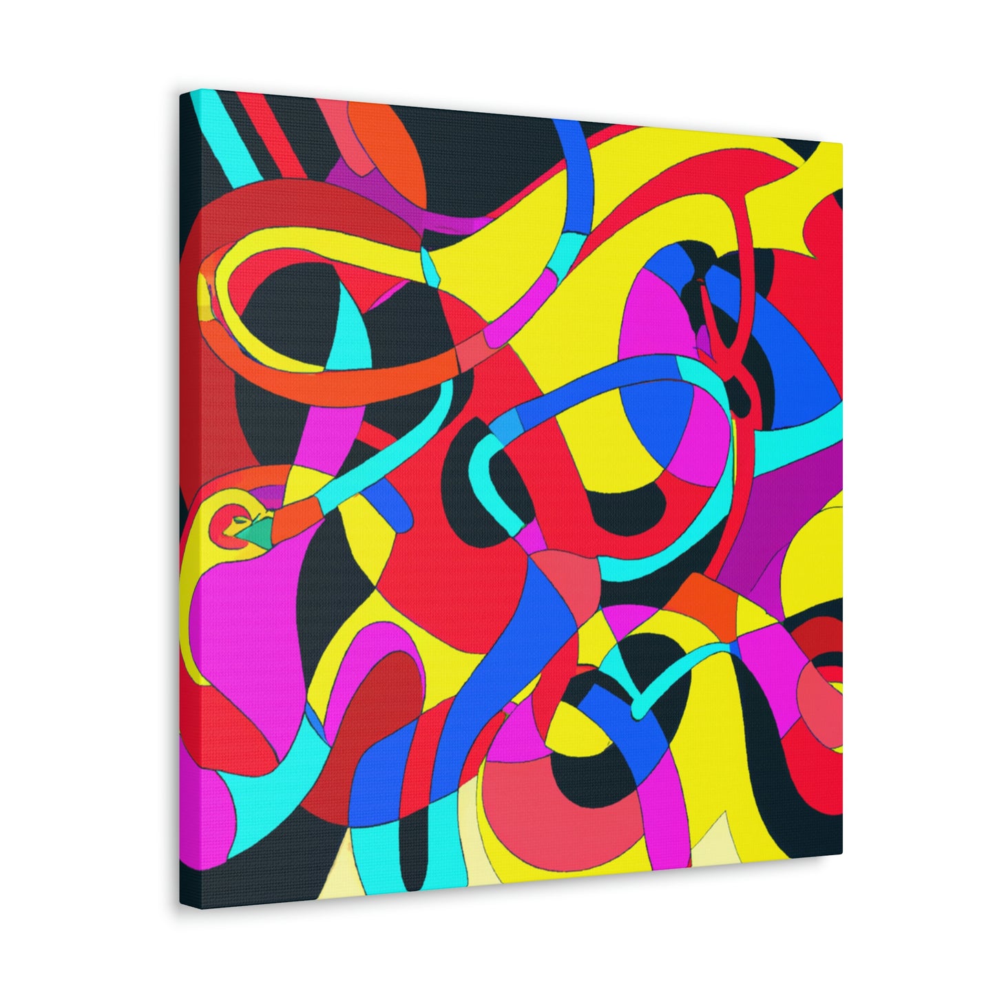 "Vibrant Digital Tapestry" - Canvas