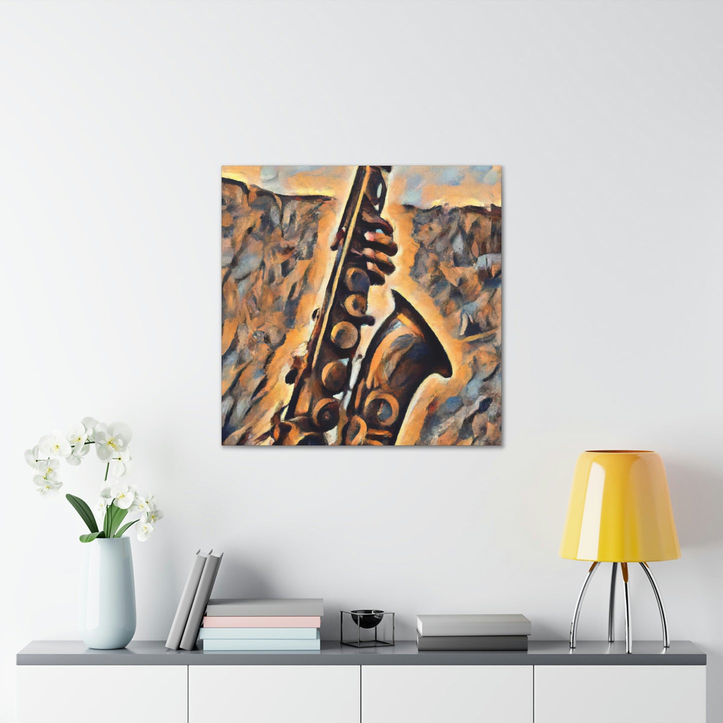 "Saxophone's Sweet Serenade" - Canvas