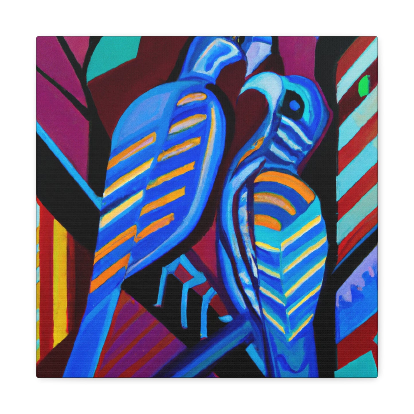 Loving Birds Flourish - Canvas