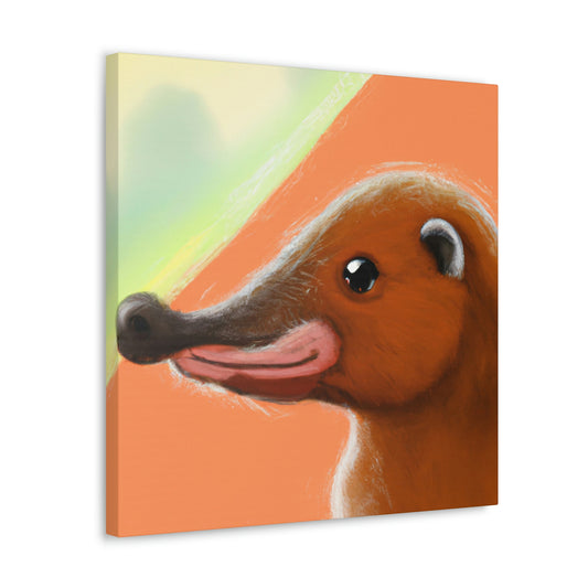 Platypus in a Pond - Canvas