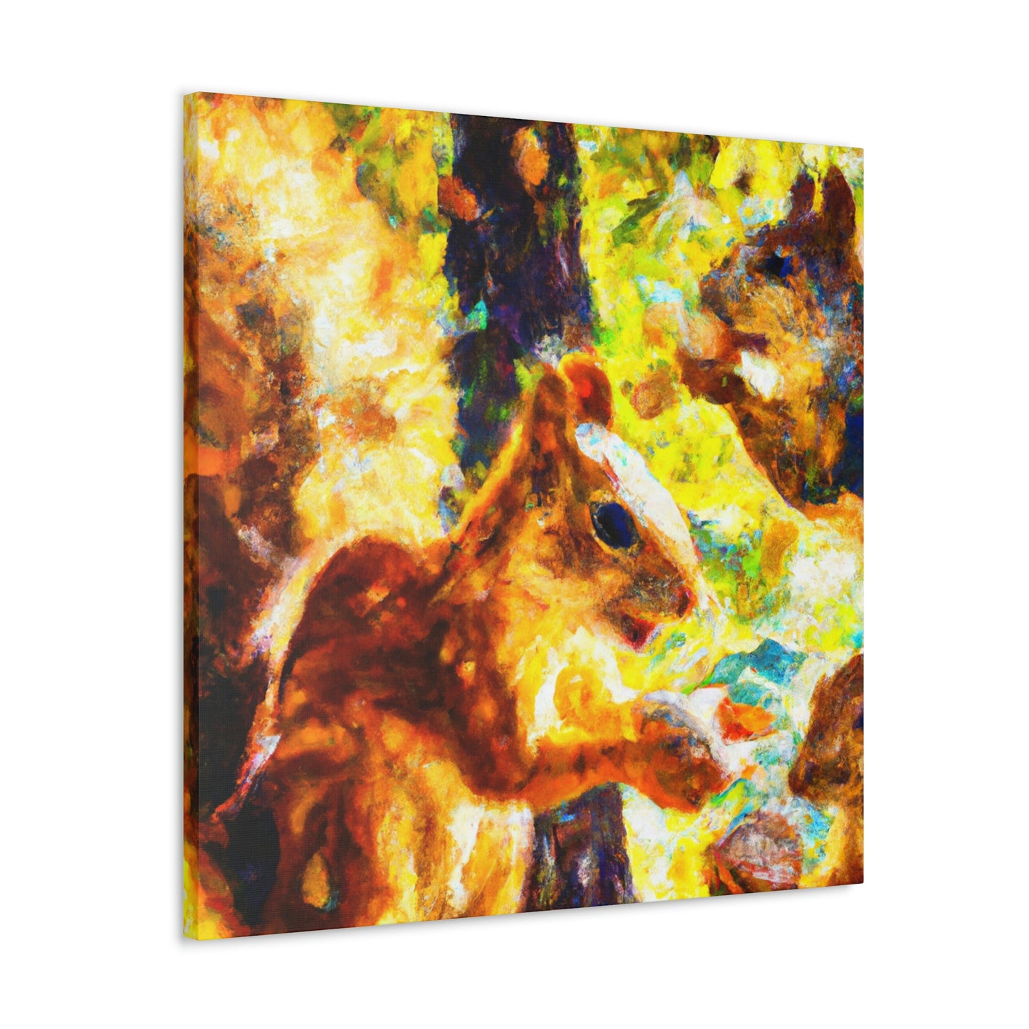 "Squirrels in Impressionism" - Canvas