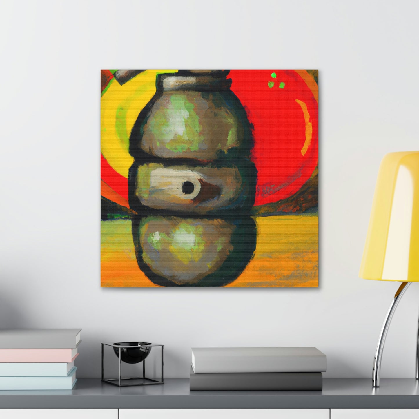 "Explosive Colorful Bomb" - Canvas