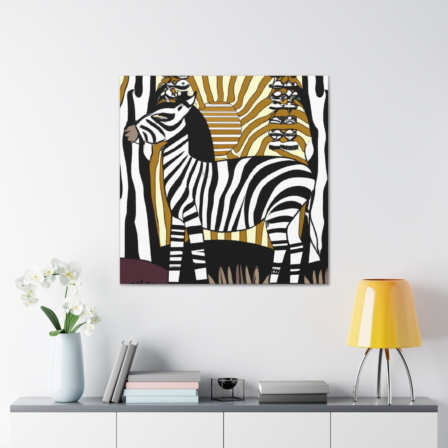 "Zebra's Glorious Strides" - Canvas