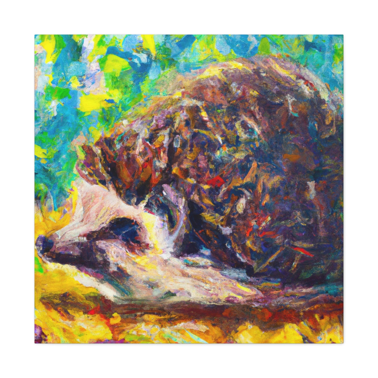 Hedgehogs In Impressionism - Canvas