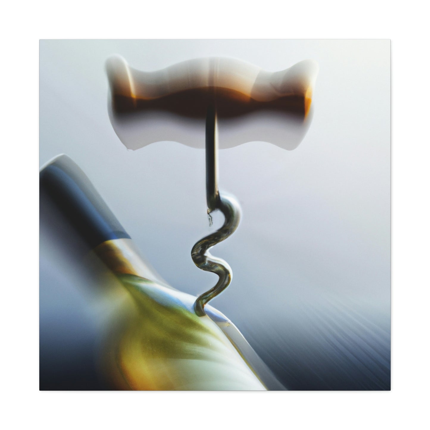 "Corkscrew in Abstract Art" - Canvas