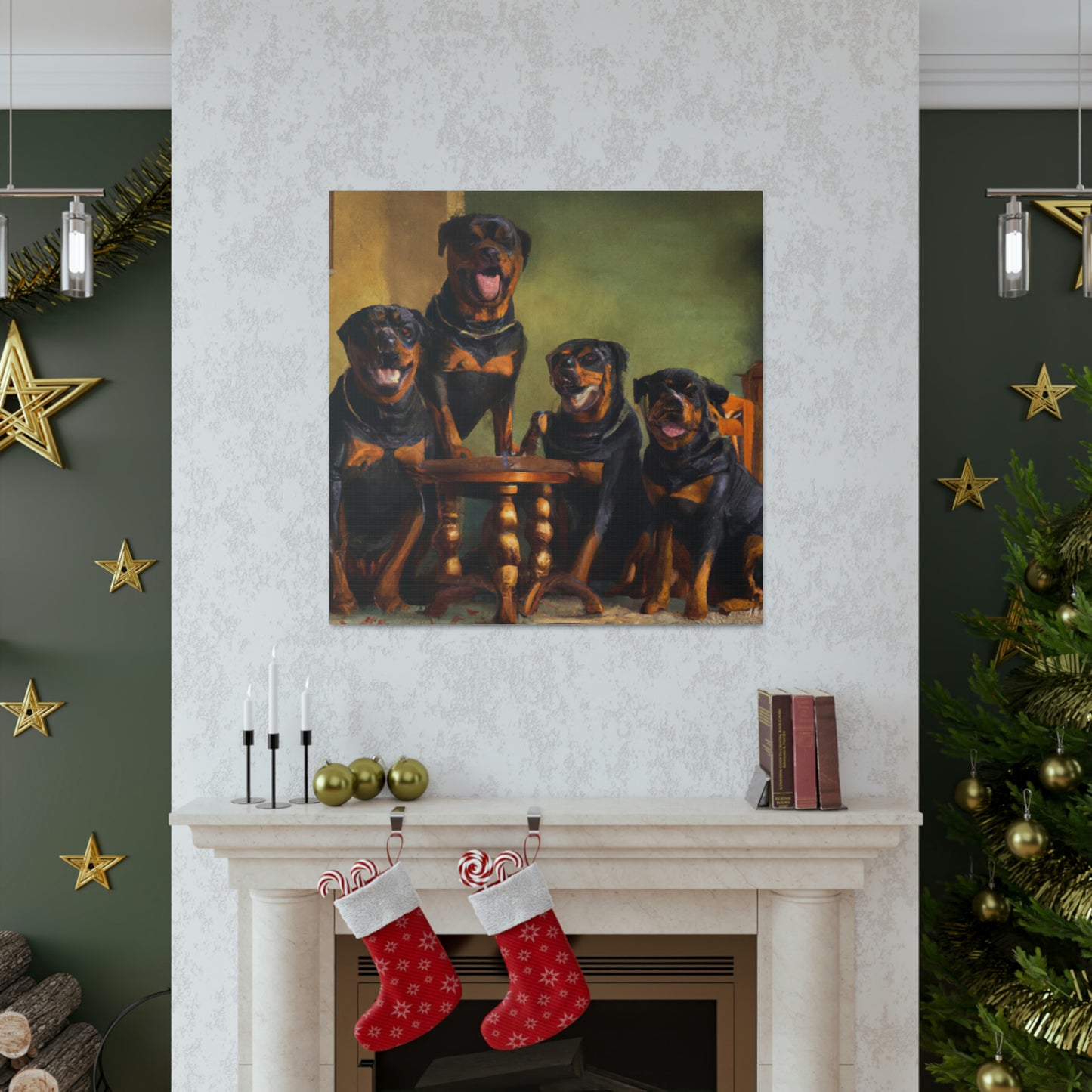 A Rottweiler's Regard - Canvas