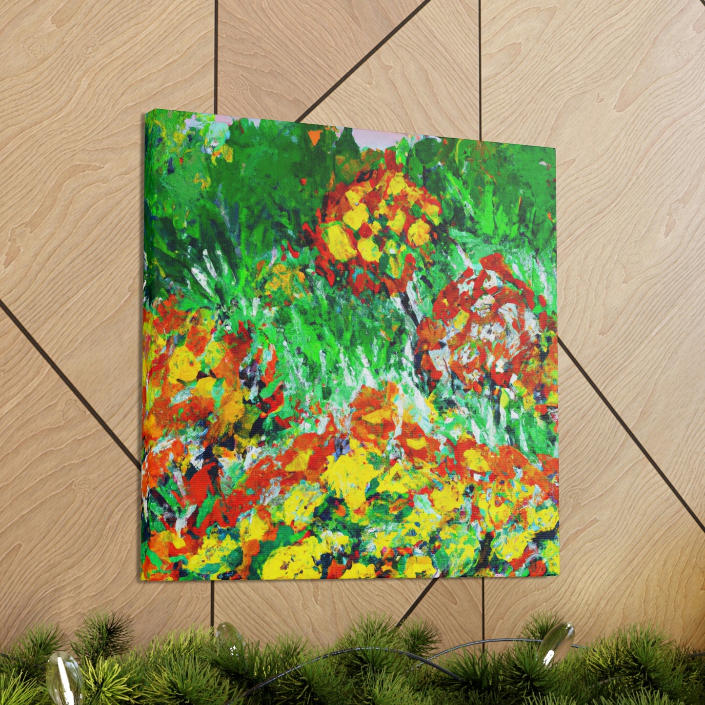 Marigold Fields Ablaze - Canvas