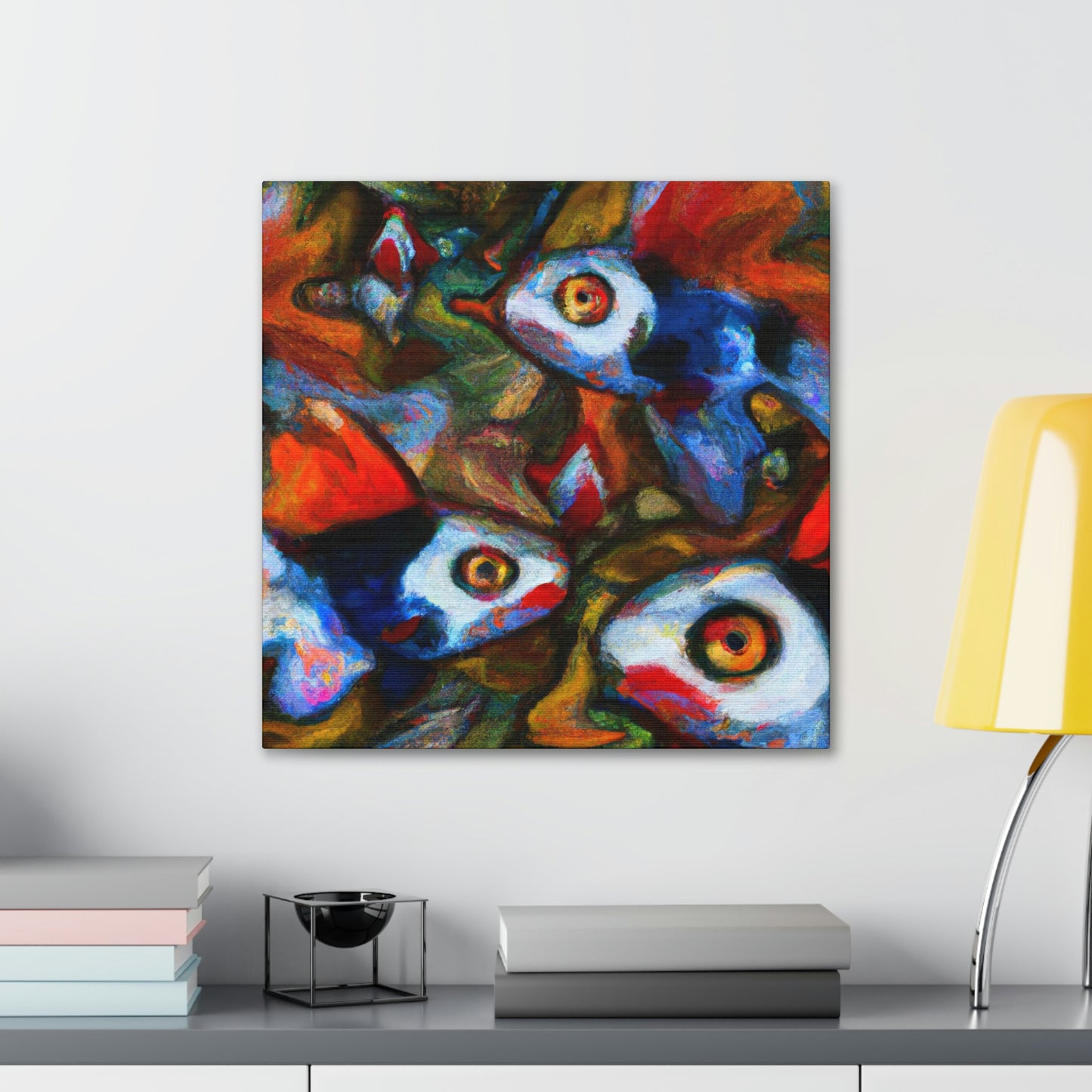 "Guppy in Expressionism" - Canvas