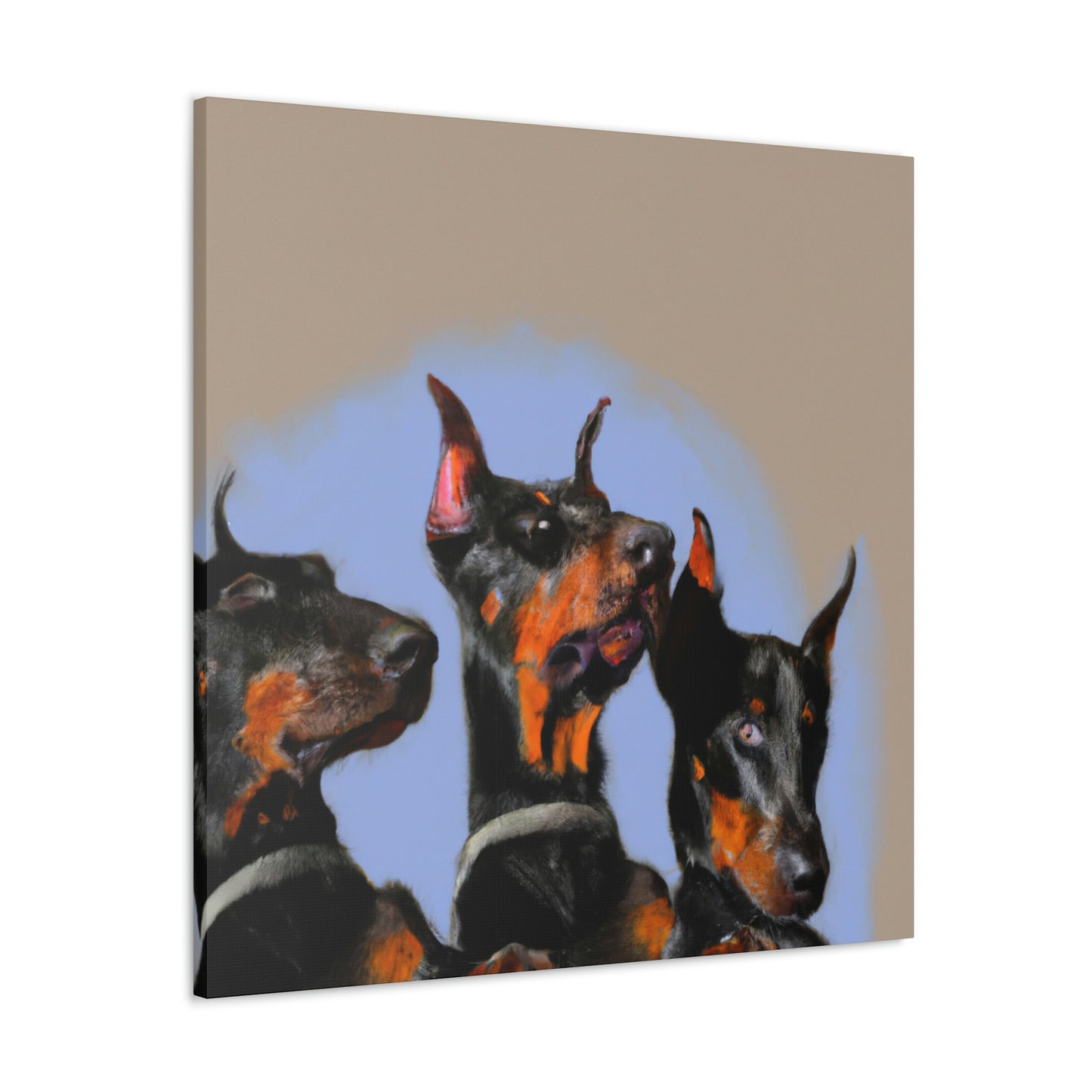 Doberman in Stillness - Canvas