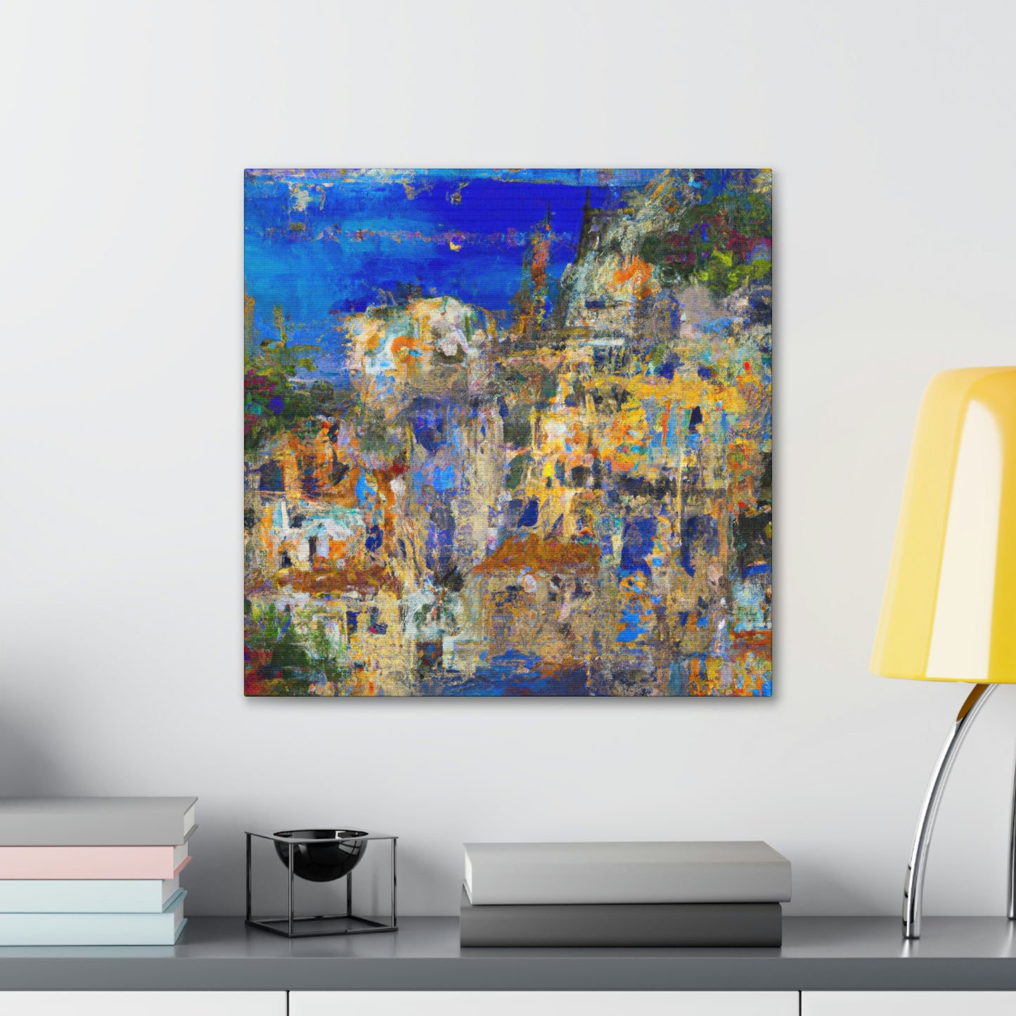 "Mediterranean Splendor Ablaze" - Canvas