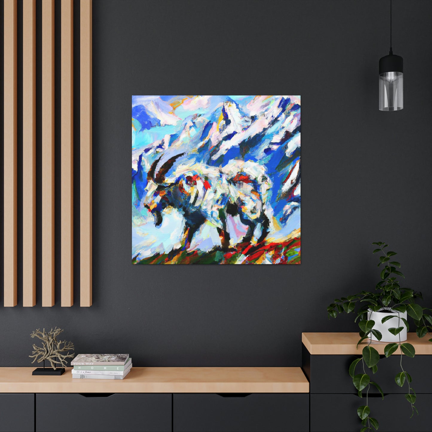 Mountain Goat Constellation - Canvas