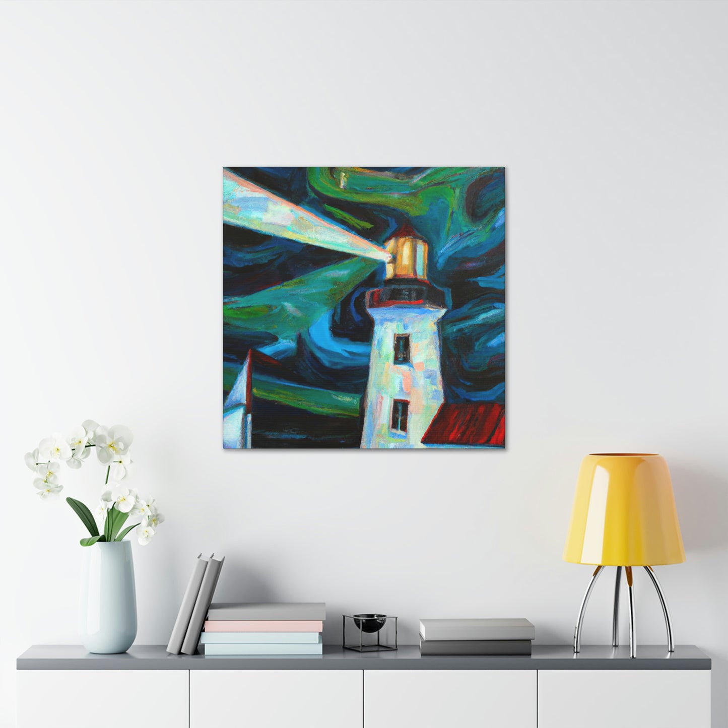 "Lighthouse on the Shore" - Canvas