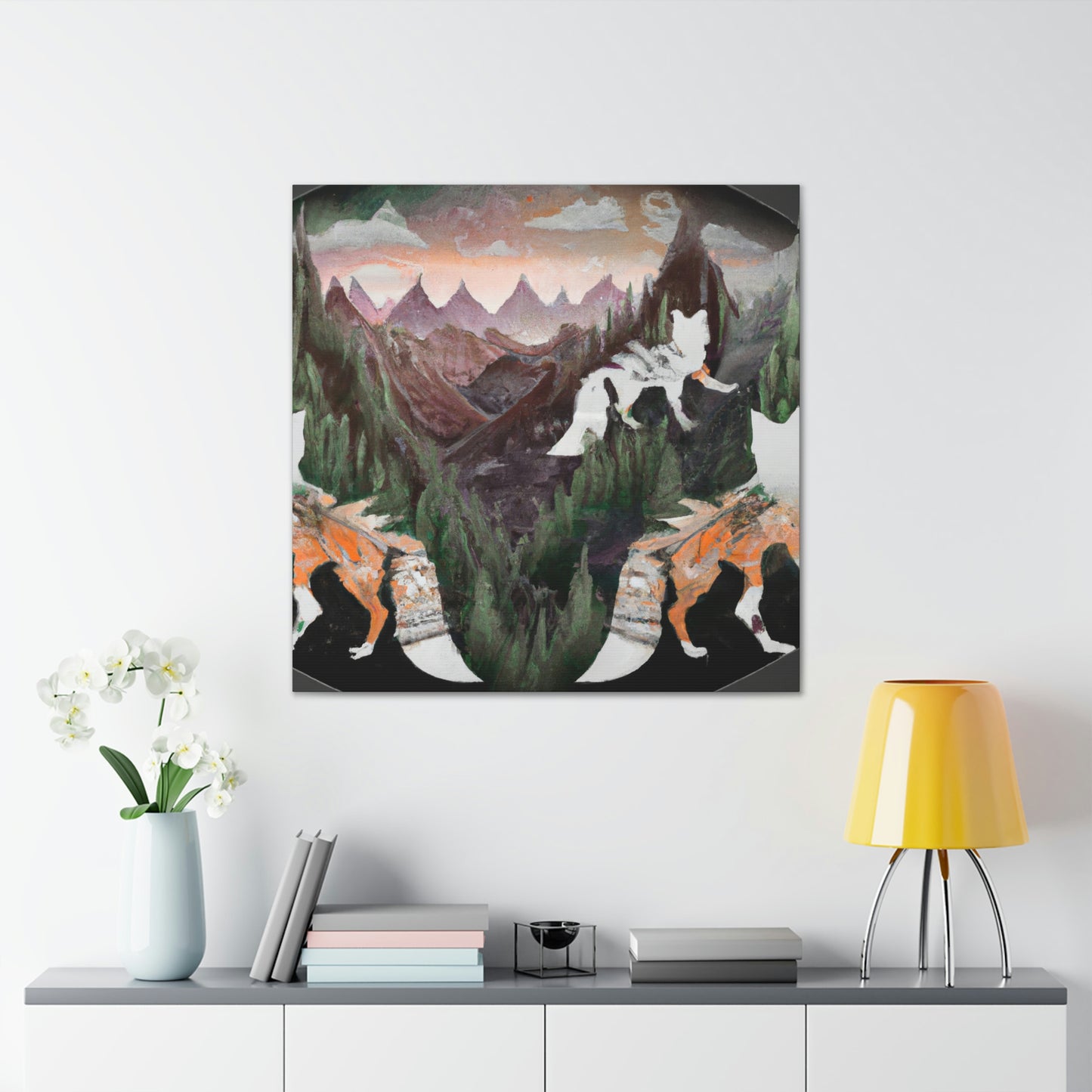 Fox in the Twilight - Canvas