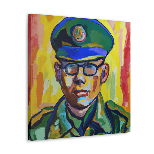 Soldier of Colorful Valor - Canvas