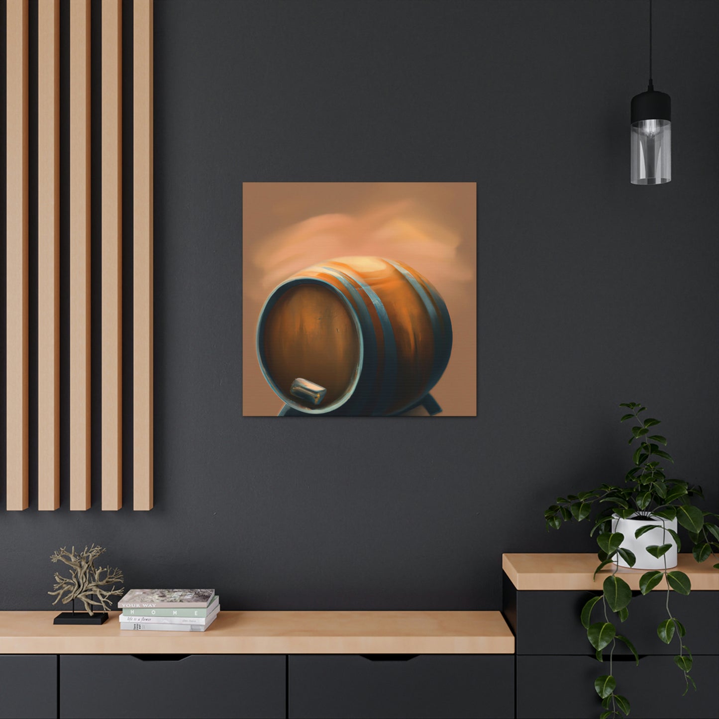 "Whiskey Barrel Ode" - Canvas