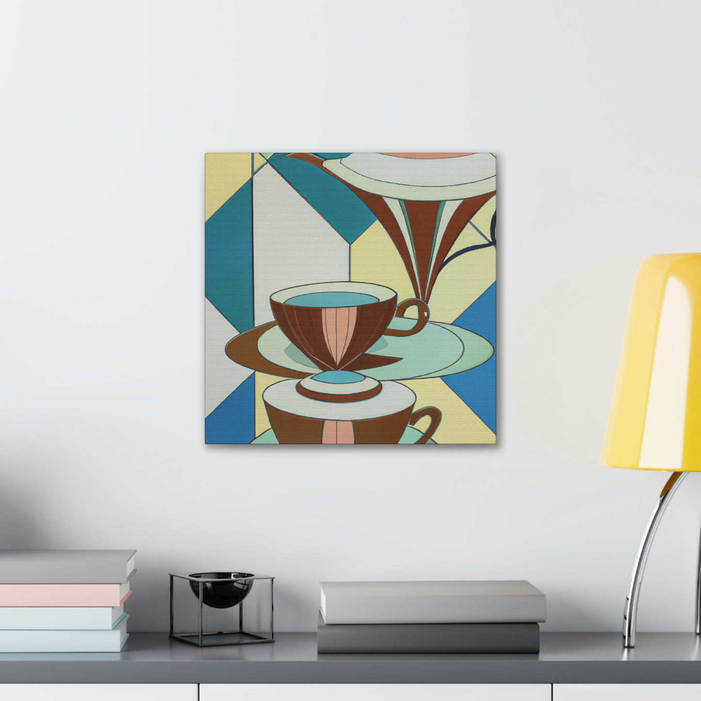 "Brewing Art Deco Tea" - Canvas