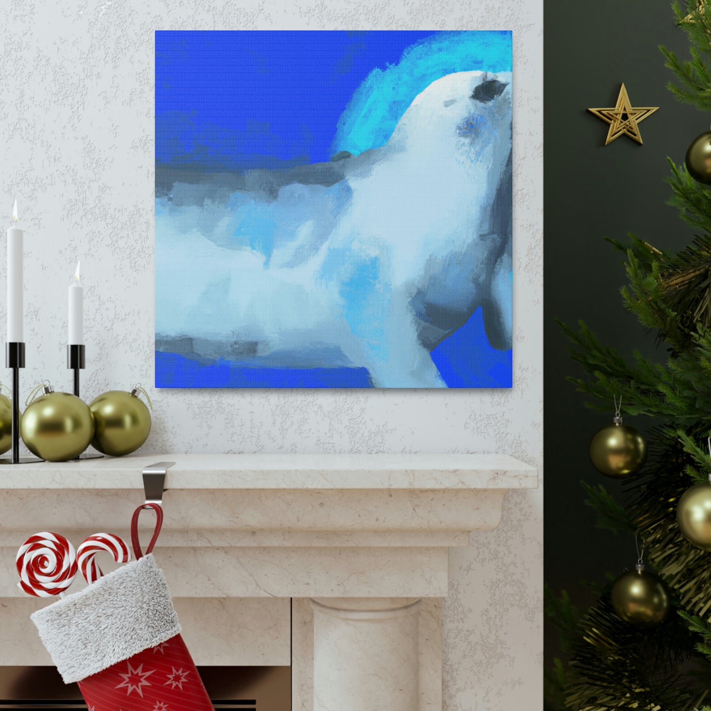 "Harp Seal in Expressionism" - Canvas