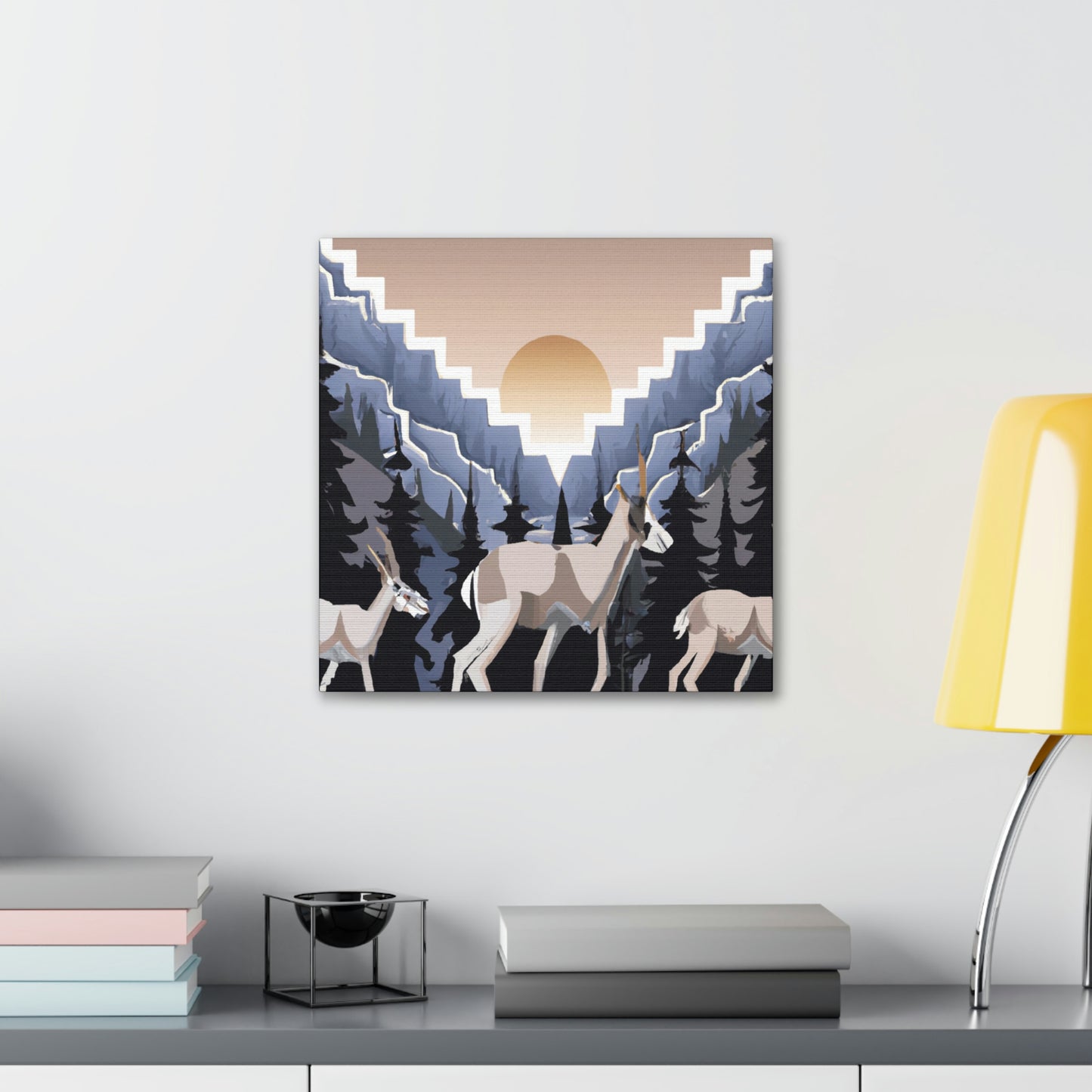 "Chamois Gleaming Symphony" - Canvas