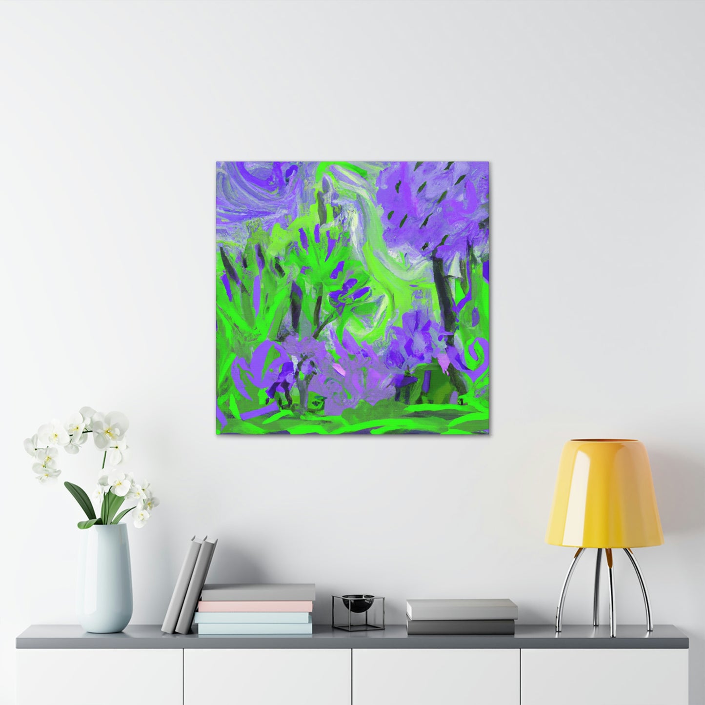 Lilac Expression Abstraction - Canvas