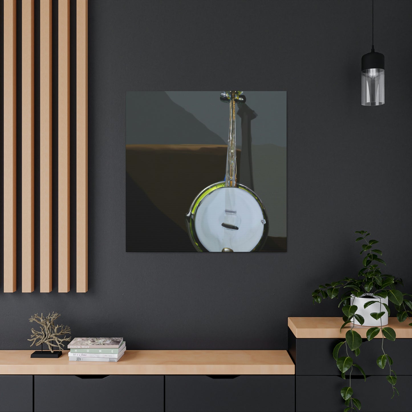 Banjo Strumming Joyful - Canvas