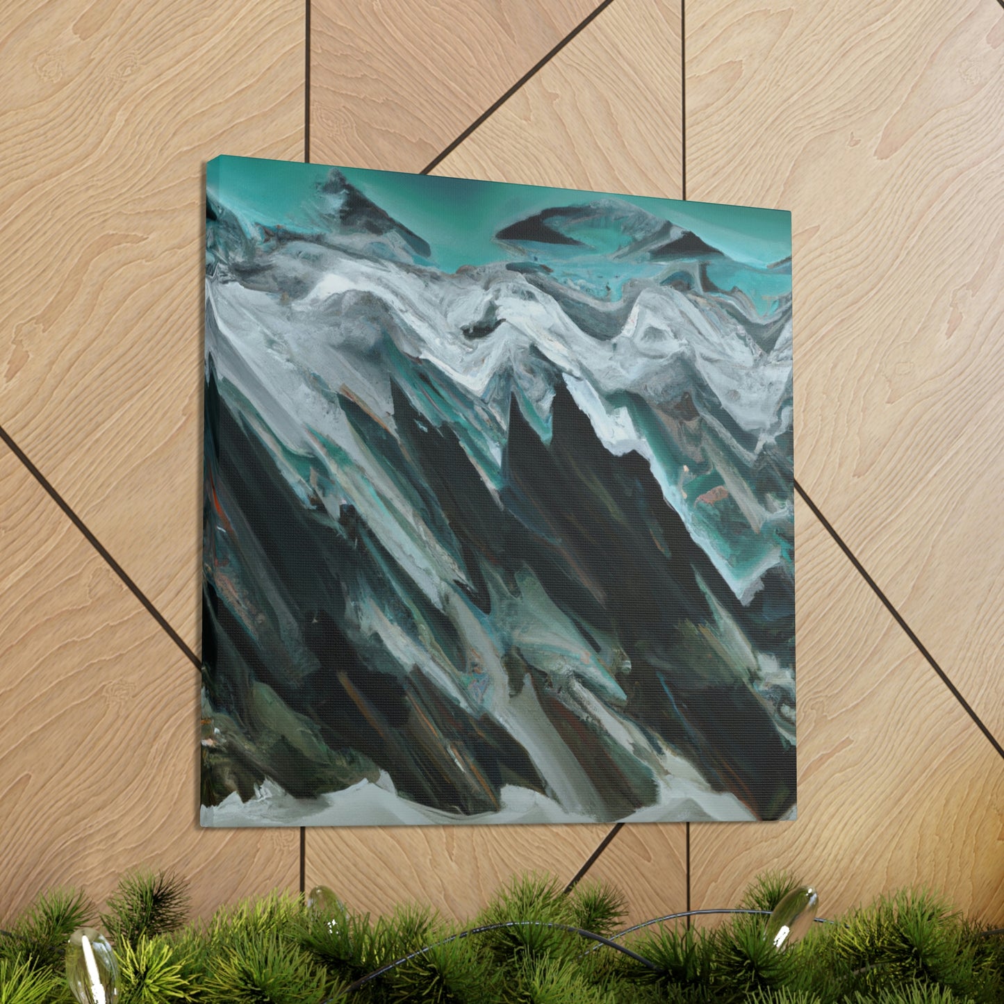 Glacier's Frozen Beauty. - Canvas