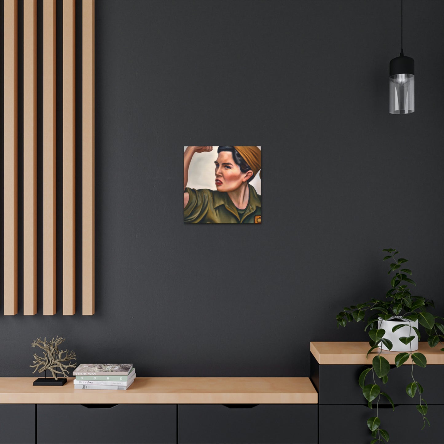 "Rosie the Riveter Stands" - Canvas