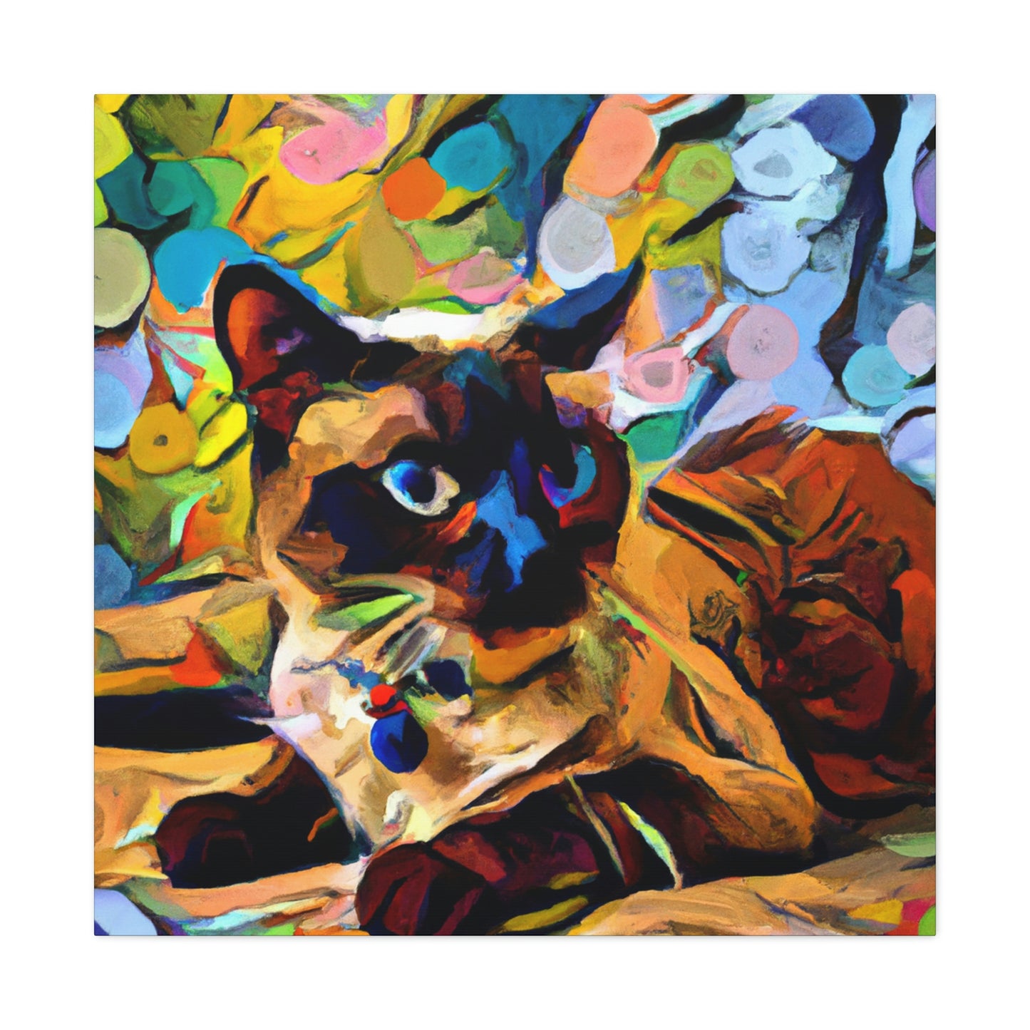 Siamese in Fauvism - Canvas