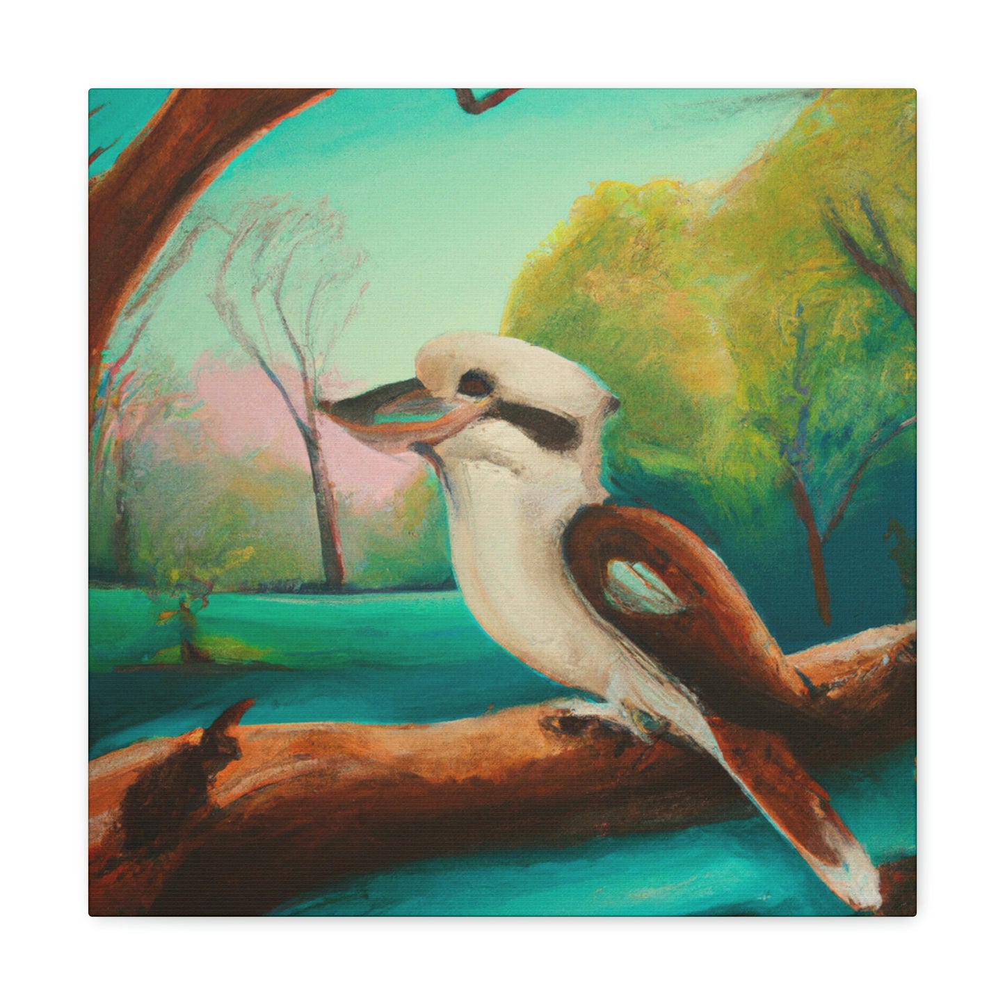 Kookaburra's Majesty Painting - Canvas