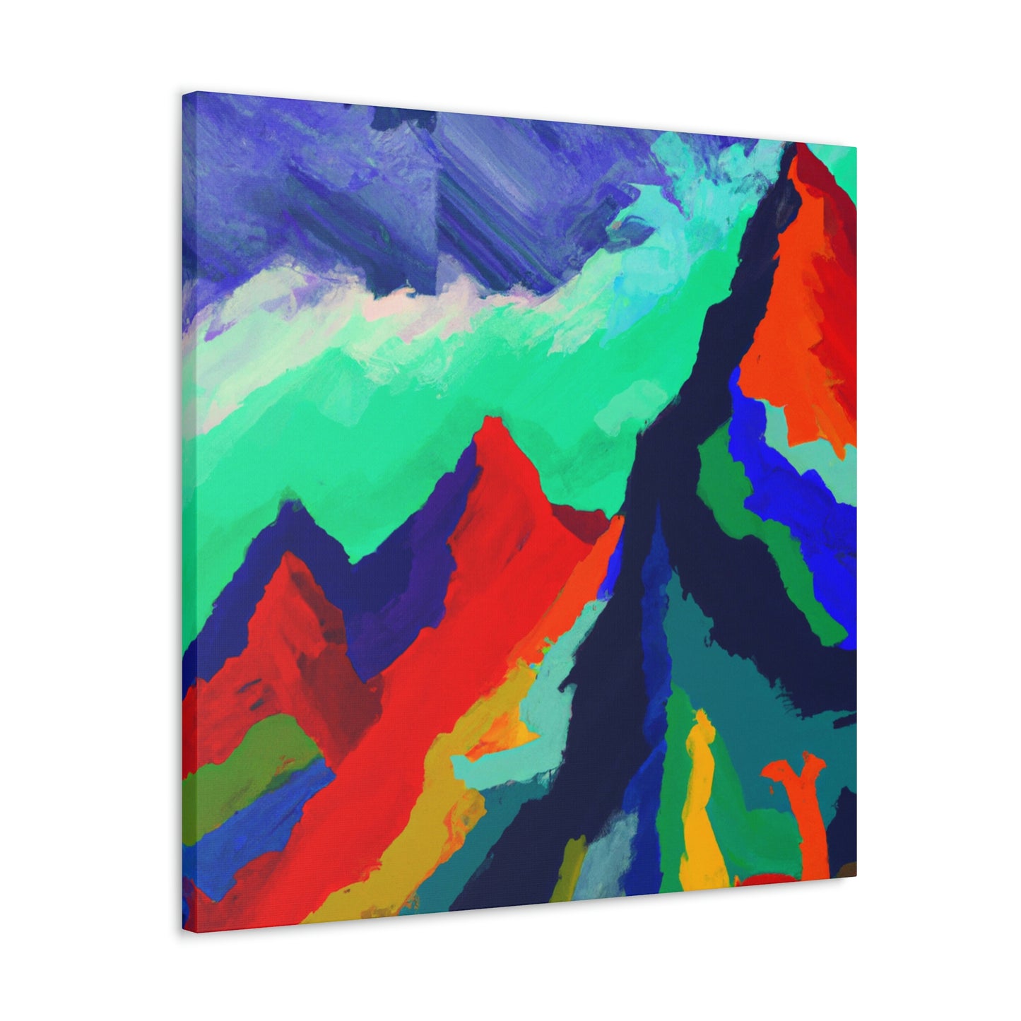 Mountain Majesty Abstract - Canvas