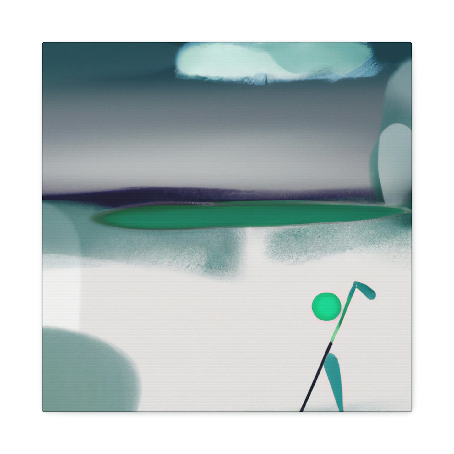 Golf in Abstract Form - Canvas