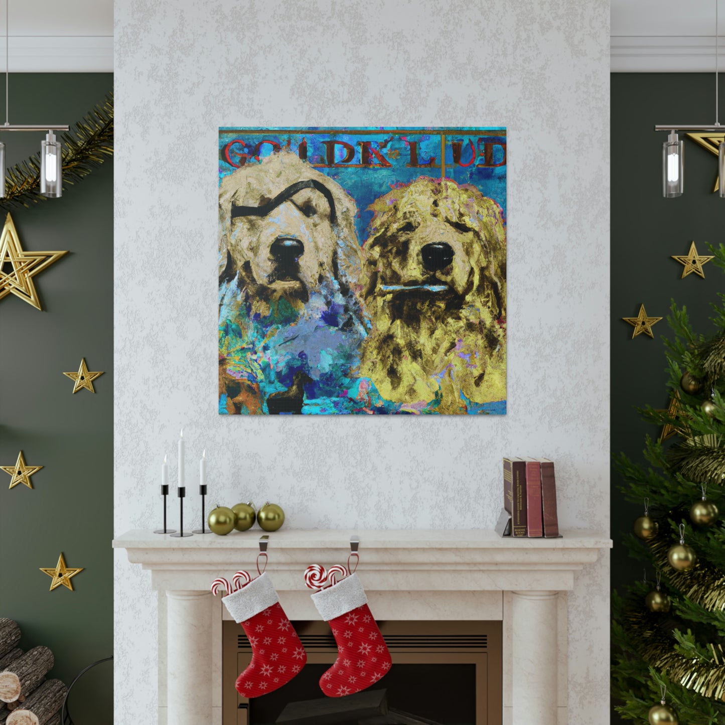 "Golden Retriever Repose" - Canvas