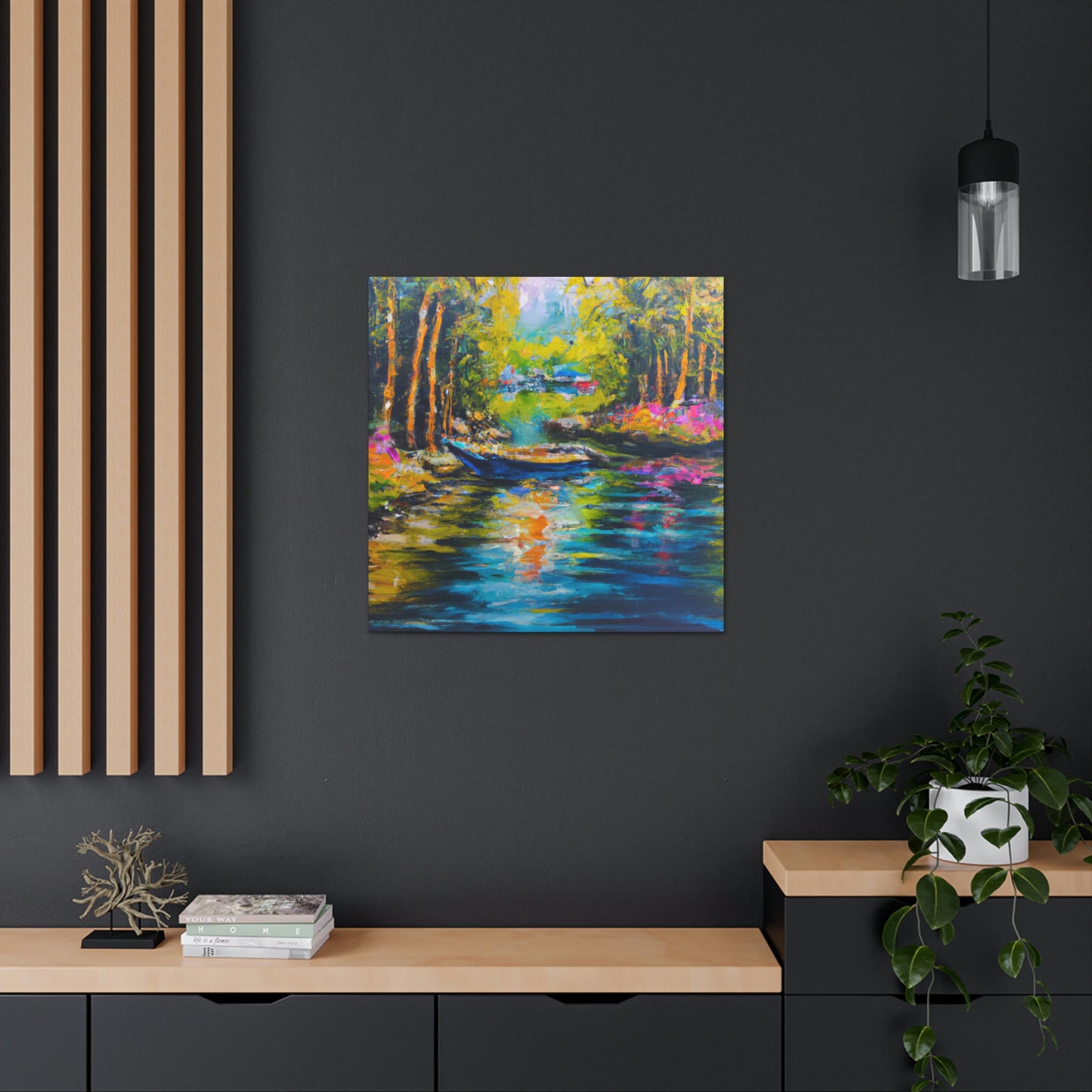 "Sunlit Countryside Bliss" - Canvas