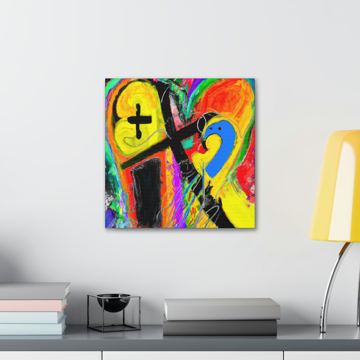 Love's Rainbow Embrace - Canvas