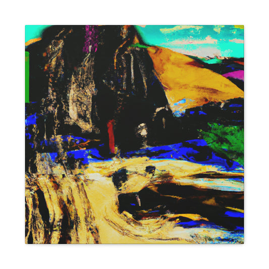 Mountain Dreamscape Abstract - Canvas