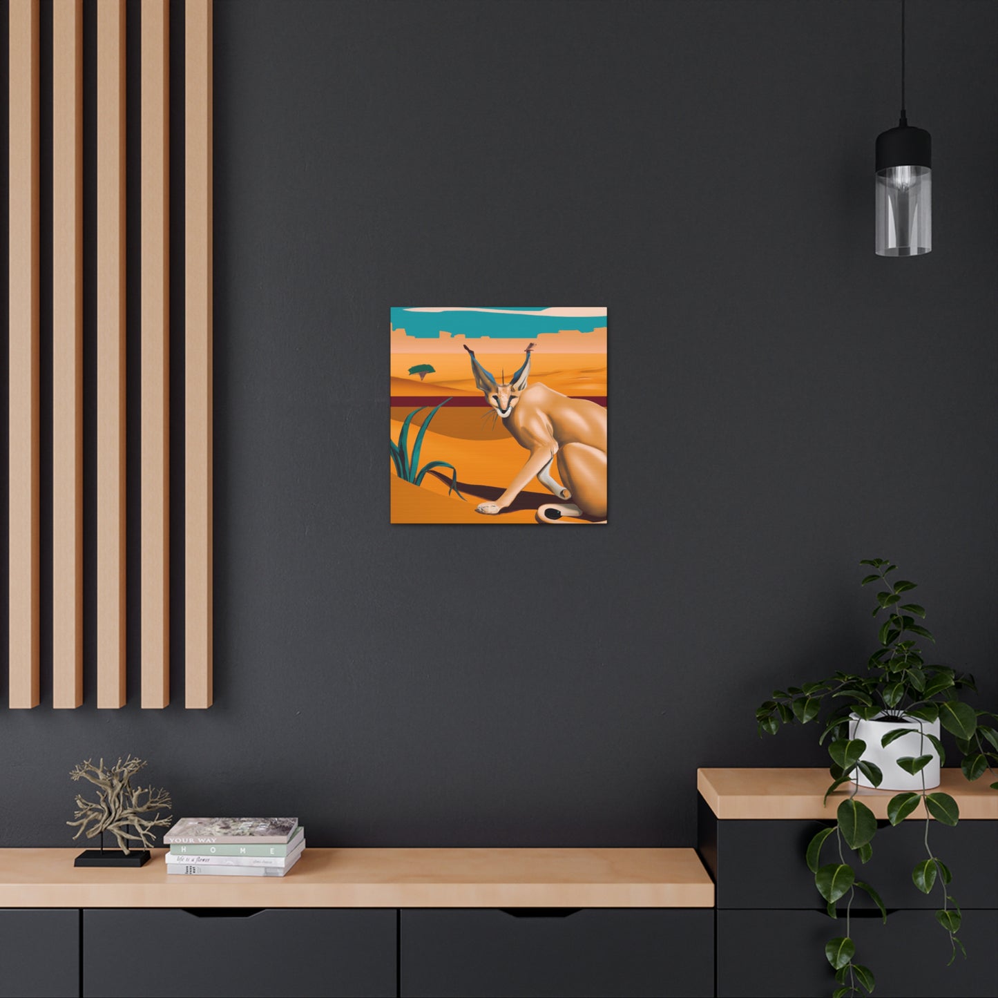 "Caracal's Classic Shine" - Canvas